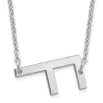 14K White Gold Polished Small Necklace view