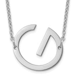 14K White Gold Polished Small Necklace view
