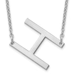 14K White Gold Polished Small Necklace view