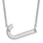 14K White Gold Polished Small Necklace view