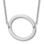 14K White Gold Polished Small Necklace view