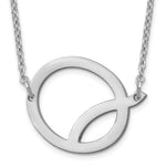 14K White Gold Polished Small Necklace view