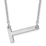 14K White Gold Polished Small Necklace view