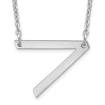 14K White Gold Polished Small Necklace view