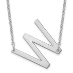 14K White Gold Polished Small Necklace view