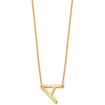 14K Yellow Gold Polished Small Necklace view 2