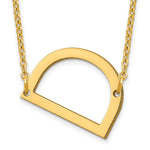14K Yellow Gold Polished Small Necklace view