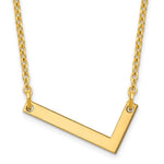 14K Yellow Gold Polished Small Necklace view