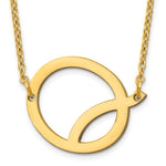 14K Yellow Gold Polished Small Necklace view