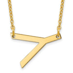 14K Yellow Gold Polished Small Necklace view