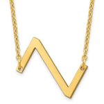14K Yellow Gold Polished Small Necklace view