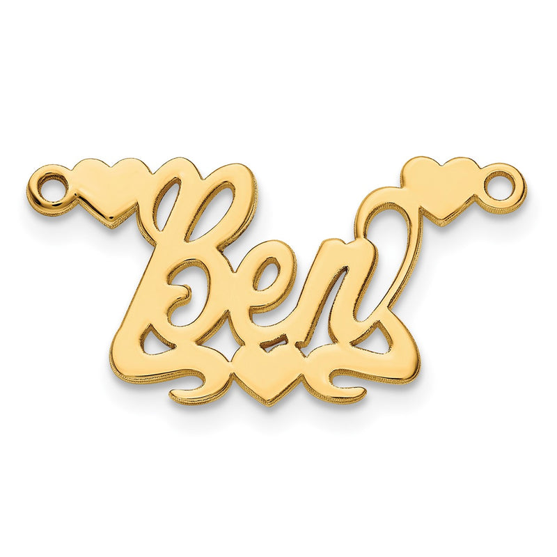 Sterling silver name pendants & charm, alternate view
