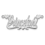 Sterling Silver/Gold-plated Polished Hearts Name Plate view 9