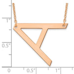 14K Rose Gold Polished Large Necklace view 3