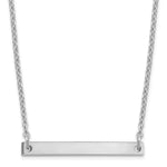 14K White Gold Polished Large Necklace view