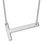 14K White Gold Polished Large Necklace view