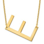 14K Yellow Gold Polished Large Letter Initial Necklace view