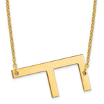 14K Yellow Gold Polished Large Letter Initial Necklace view