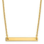 14K Yellow Gold Polished Large Letter Initial Necklace view