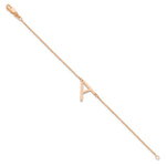 14K Rose Gold Polished Small Bracelet view 2