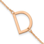 14K Rose Gold Polished Small Bracelet view