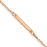 14K Rose Gold Polished Small Bracelet view