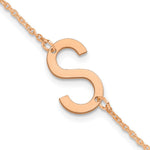 14K Rose Gold Polished Small Bracelet view