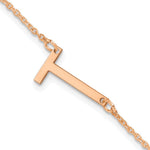 14K Rose Gold Polished Small Bracelet view