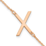 14K Rose Gold Polished Small Bracelet view