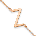 14K Rose Gold Polished Small Bracelet view