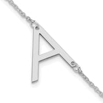 14K White Gold Polished Small Bracelet view 1