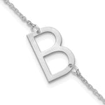 14K White Gold Polished Small Bracelet view