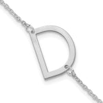 14K White Gold Polished Small Bracelet view