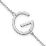 14K White Gold Polished Small Bracelet view