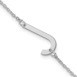 14K White Gold Polished Small Bracelet view