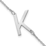 14K White Gold Polished Small Bracelet view