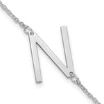 14K White Gold Polished Small Bracelet view