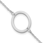 14K White Gold Polished Small Bracelet view