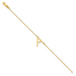 14K Yellow Gold Polished Small Bracelet view 2