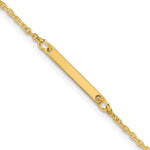 14K Yellow Gold Polished Small Bracelet view
