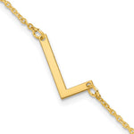 14K Yellow Gold Polished Small Bracelet view