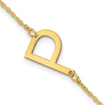 14K Yellow Gold Polished Small Bracelet view