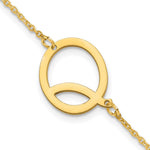 14K Yellow Gold Polished Small Bracelet view