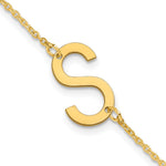 14K Yellow Gold Polished Small Bracelet view