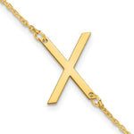 14K Yellow Gold Polished Small Bracelet view
