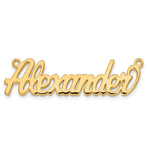 10k White Gold Name Plate view 14