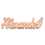 10k White Gold Name Plate view 19