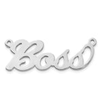 10k White Gold Name Plate view 3