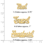 10k Yellow Gold Polished Heart Name Plate view 20