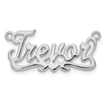 10k Yellow Gold Polished Heart Name Plate view 8
